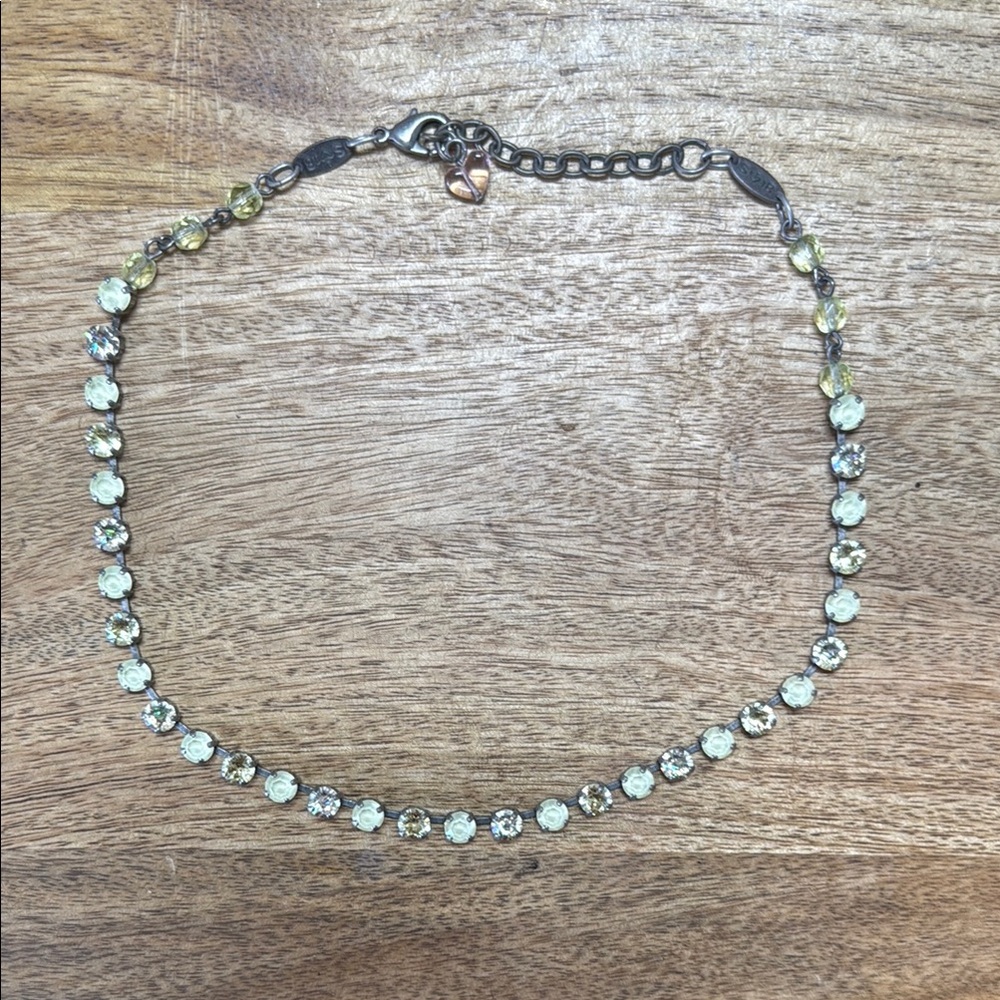 Elegant Sabika Yellow Crystal Necklace